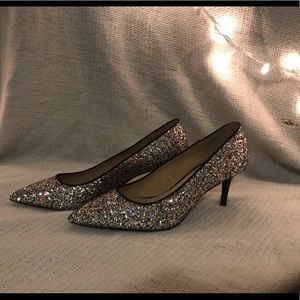 Old Navy Glitter Kitten Heels Size 8